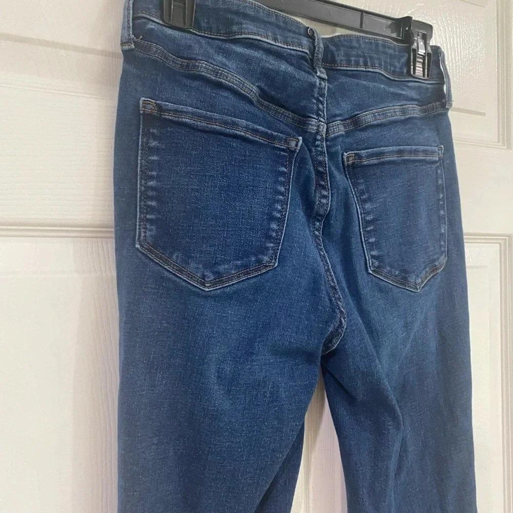 Old Navy rockstar extra high rise rockstar super skinny jeans sz 6 Distressed - Picture 9 of 12